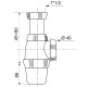 SIPHON D'EVIER DIA 40MM REGLABLE HAUTEUR WIRQUIN