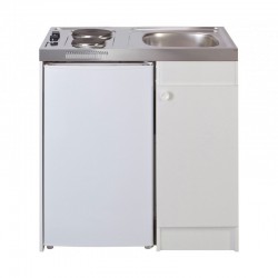 Évier cuisinette électrique intégré Largeur 90 cm avec réfrigérateur DF111