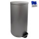 POUBELLE A PEDALE 30L INOX POIGNEE