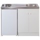 Évier cuisinette électrique intégré largeur 120 cm avec réfrigérateur DF114