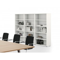 BUREAU BOIS PIETEMENT MÉTAL GRIS PLATEAU BLANC