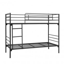 LIT SUPERPOSE METAL 90x190cm SOMMIER TREILLIS