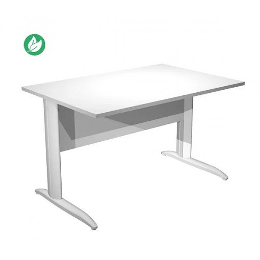 BUREAU DROIT PIED METAL EN L
