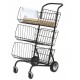 CHARIOT CHARGE 200KGS AVEC DOSSIER RABATTABLE