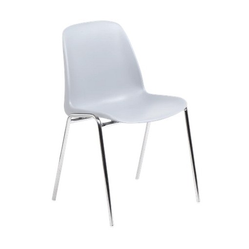 CHAISE COQUE NOIRE PIETEMENT TUBE D'ACIER