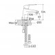 Mitigeur de lavabo chrome cartouche ceramique