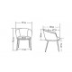 CHAISE COQUE NOIRE PIETEMENT TUBE D'ACIER