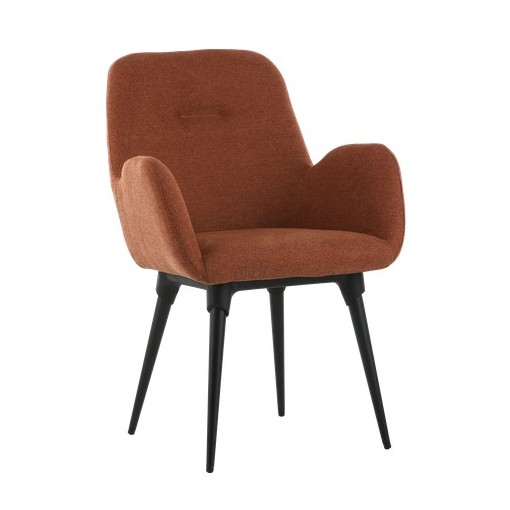 CHAISE COQUE NOIRE PIETEMENT TUBE D'ACIER