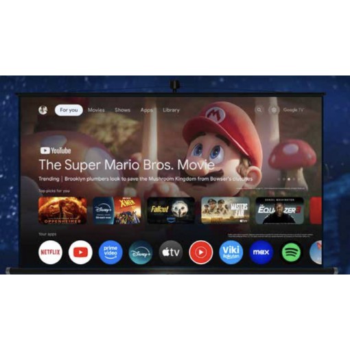 Projecteur portable triple laser a focale ultra courte