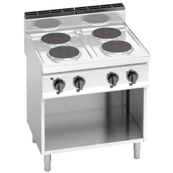 Cuisinière électrique - 10,4 kW - 4 plaques rondes