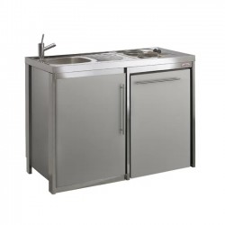 Meuble bas cuisinette metalinne