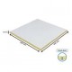 Dalle de plafond acoustique laine de verre Advantage A - bords A - blanc - 600x600 mm - ep. 15 mm