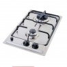 TABLE GAZ 2F 4000W INOX MODERNA
