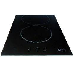 Domino 2 feux induction noir