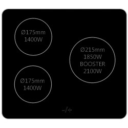 MÉZIÈRES TABLE INDUCTION 4900W MINUTERIE