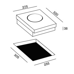 TABLE CUISSON 1 FEU 1000W BLANCHE