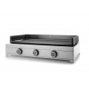 Plancha gaz  largeur 75cm 9000W chassis inox