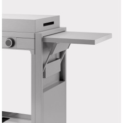 Chariot inox ouvert pour plancha Modern 75