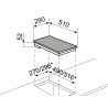 DOMINO 2 ZONES INDUCTION BLANC AIRLUX