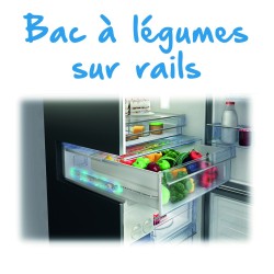 RÉFRIGÉRATEUR POSE LIBRE DOUBLE PORTE CONGÉLATEUR EN HAUT