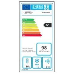 MINI REFRIGERATEUR 26L VITRE NOIR 0DB