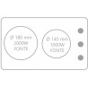 KITCHENETTE EVIER INOX REVERSIBLE 1 CUVE 140CM DOMINO ELEC MEUBLE 2 PORTES  FRIGO 4*