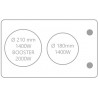 KITCHENETTE EVIER INOX REVERSIBLE 1 CUVE 140CM DOMINO INDUCTION MANETTE MEUBLE 2 PORTES  FRIGO 4*