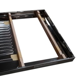 KITCHENETTE EVIER INOX REVERSIBLE 1 CUVE 140CM DOMINO INDUCTION MANETTE MEUBLE 2 PORTES  FRIGO 4*