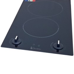 KITCHENETTE EVIER INOX REVERSIBLE 1 CUVE 140CM DOMINO INDUCTION MANETTE MEUBLE 2 PORTES  FRIGO 4*