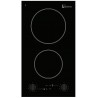 KITCHENETTE EVIER INOX REVERSIBLE 1 CUVE 140CM DOMINO VITRO MANETTE MEUBLE 2 PORTES  FRIGO 4