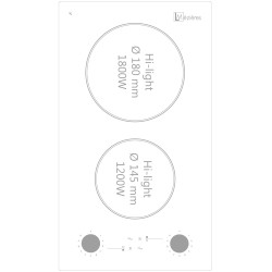 KITCHENETTE EVIER INOX REVERSIBLE 1 CUVE 140CM DOMINO VITRO MANETTE MEUBLE 2 PORTES  FRIGO 4