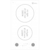 KITCHENETTE EVIER INOX REVERSIBLE 1 CUVE 140CM DOMINO VITRO MANETTE MEUBLE 2 PORTES  FRIGO 4