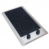 DOMINO 2 ZONES VITROCERAMIQUE 3K MANETTE