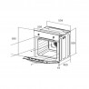 FOUR ENCASTRABLEC 60CM INOX 60 LITRES