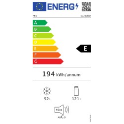 Réfrigérateur combiné 2 portes 173 litres