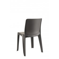 Chaise visiteur tissu 4 pieds peints en noir