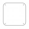 MIROIR ACRYLIQUE INCASSABLE 400X400MM