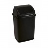 POUBELLE A TRAPE BASCULANTE 35L NOIR