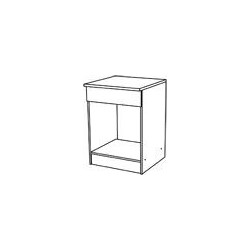 CAISSON BAS FOUR BLANC 60CM