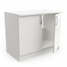CAISSON BAS 2 PORTES  BLANC 100CM