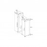 Réfrigérateur A+  4* intégrable 120L
