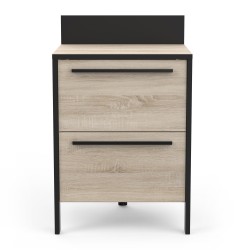 CAISSON BAS CASSEROLIER 2T  60CM CHÊNE