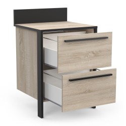 CAISSON BAS CASSEROLIER 2T  60CM CHÊNE