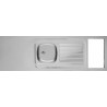 DESSUS ÉVIER CUISINETTE 1 CUVE  L180 CM EMPLACEMENT DOMINO