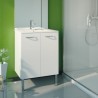 MEUBLE SOUS PLAN TOILETTE EKO LINE 60CM 2P BLANC