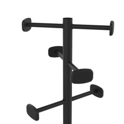 Poubelle extérieure 80L noir avec couvercle