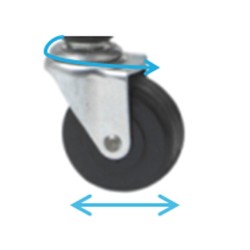 Poubelle extérieure 80L noir avec couvercle