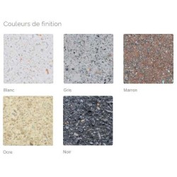 banc maconné 2 places