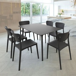 Chaise 4 pieds en polypropylène avec fibre de verre