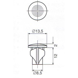LAMPE DE VOYANT LUMINEUX DIAMETRE 9mm FIL 2 COSSES